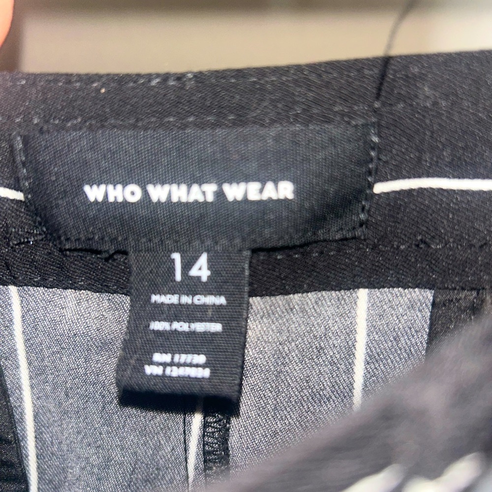 Black Pinstripe Shorts